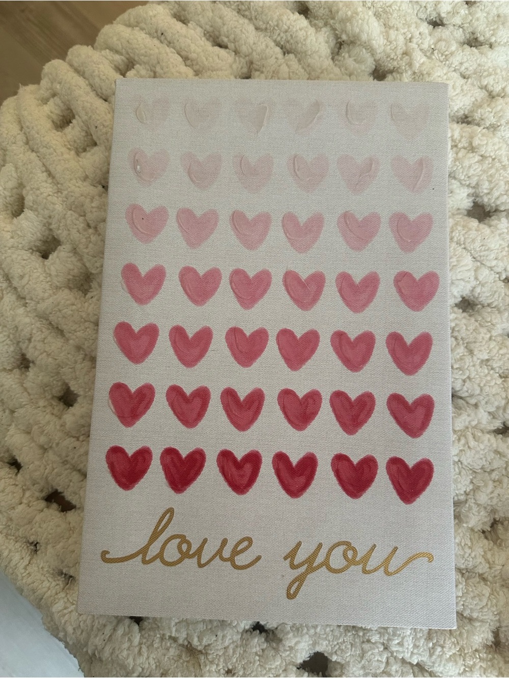 Love You Painted Canvas